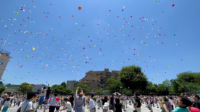 「とどけっ！」川上 航太郎さん（2023年）撮影場所：三鷹市立第六小学校 校庭