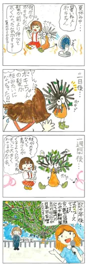 入選：マナチ（14歳）『ポキの長い髪』